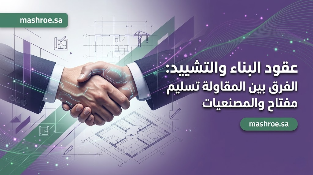 عقود البناء والتشييد: الفرق بين المقاولة تسليم مفتاح والمصنعيات